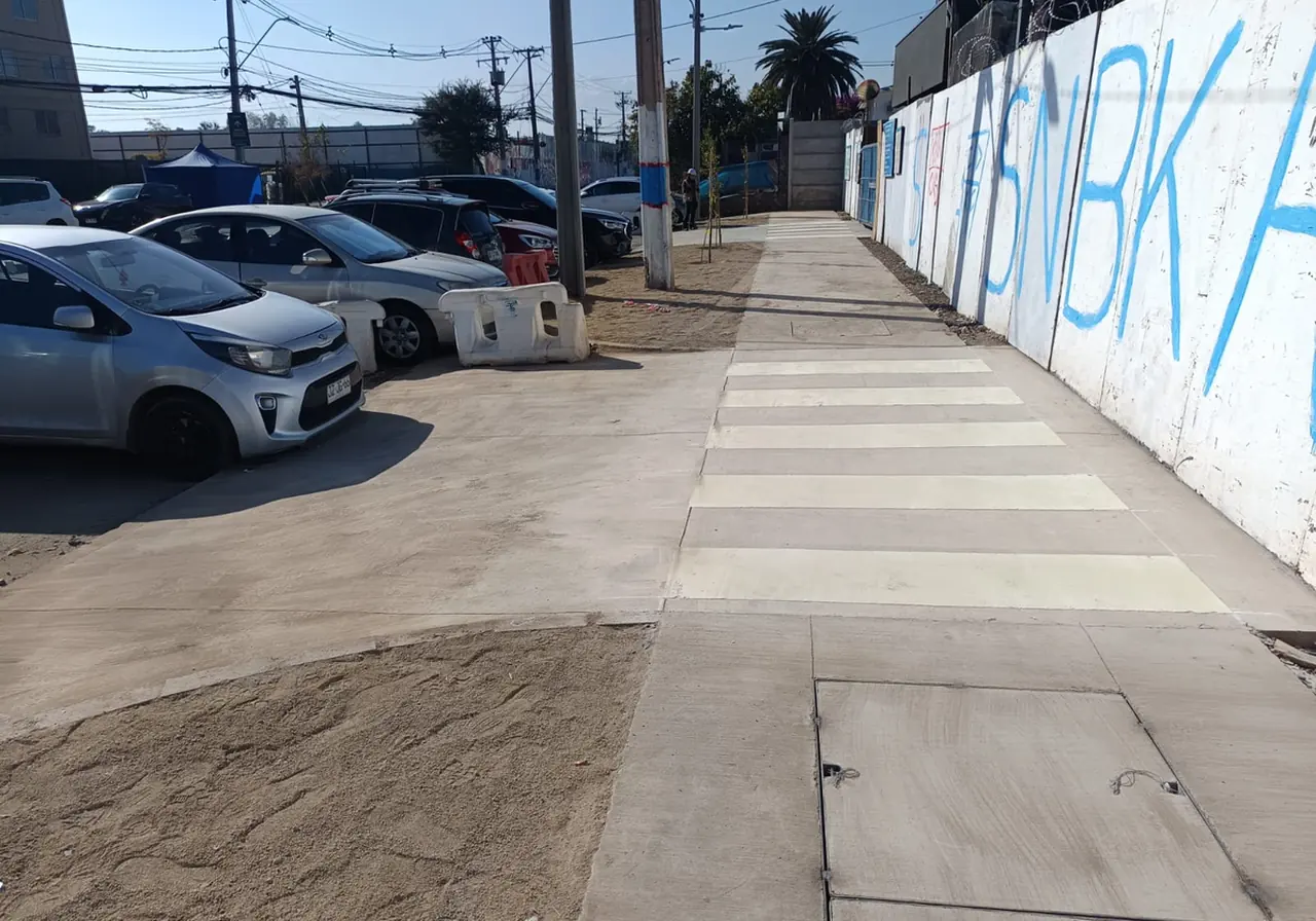 Veredas terminadas en Jardines de San Bernardo 2