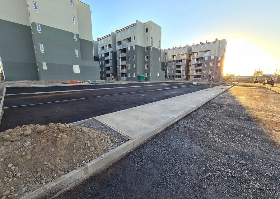 Pavimentación ejecutada en Obra Antumapu