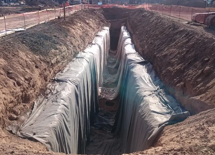 Instalación de sistema de evacuación de aguas lluvias
